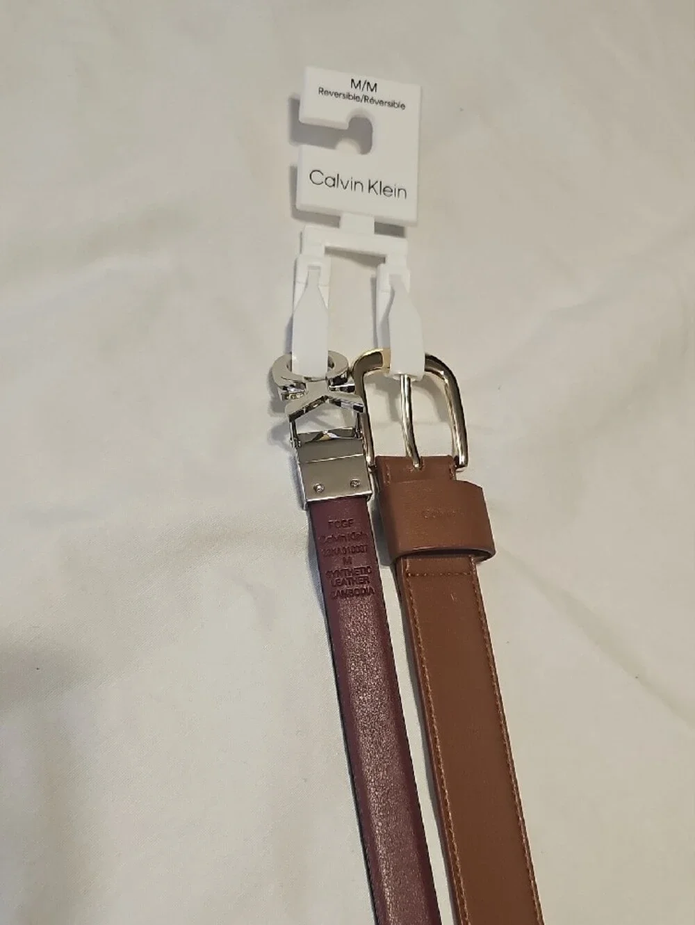 Calvin Klein Reversible Black/Burgundy & Brown Women's Belts